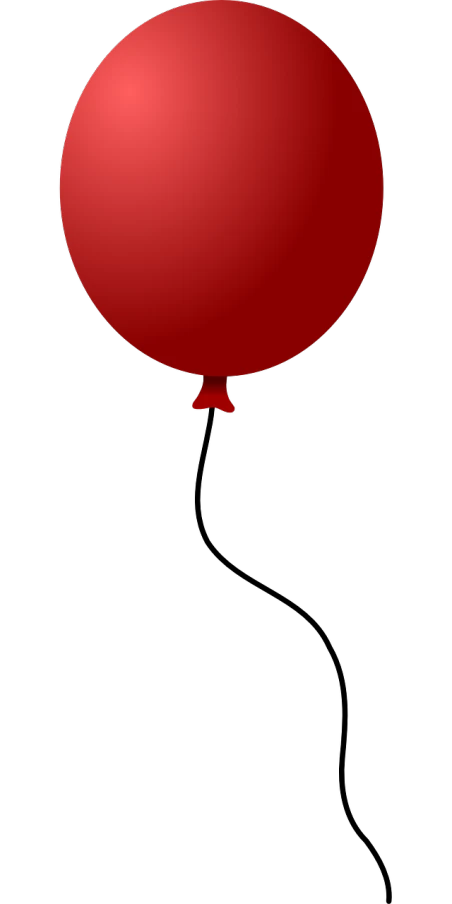 a red balloon floating in the air, a screenshot, digital art, black backround. inkscape, pennywise theme, [[blood]], iphone