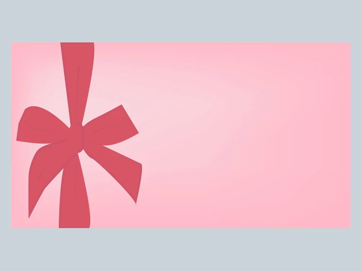 a pink gift box with a red bow, a picture, pixabay, sōsaku hanga, wide screen, very minimal vector art, card template, 4k!