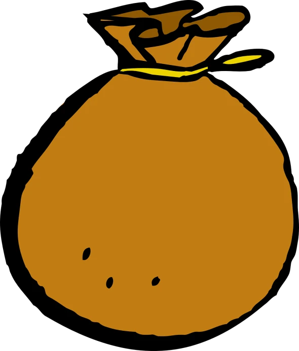 a bag of money with a crown on top, pixabay, mingei, band of gold round his breasts, orange lighting, morbidly obese, bakemonogatari