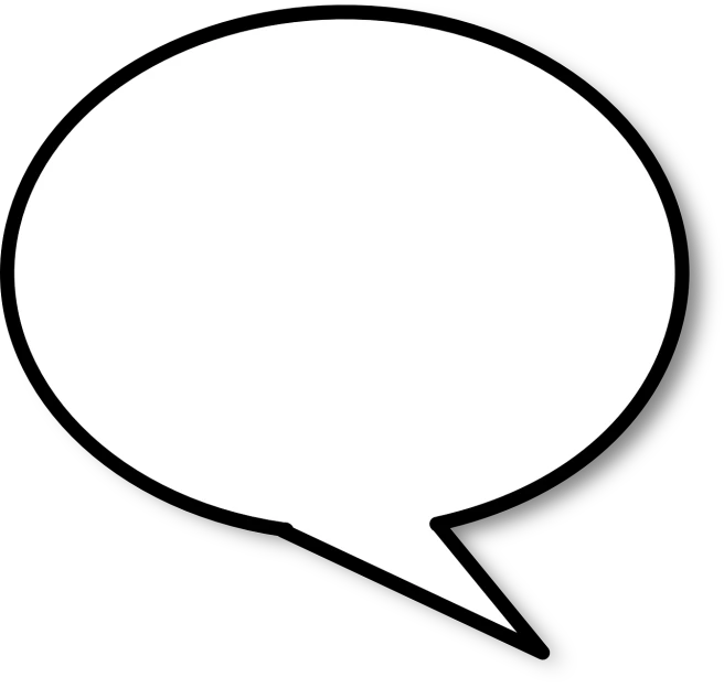 a white speech bubble on a black background, a photo, by Andrei Kolkoutine, trending on pixabay, hurufiyya, solid white background, balloon, talking, black backround. inkscape