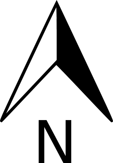 a black and white logo with the letter n, by Niels Lergaard, deviantart, national geographical, arrows, terminal, wikimedia