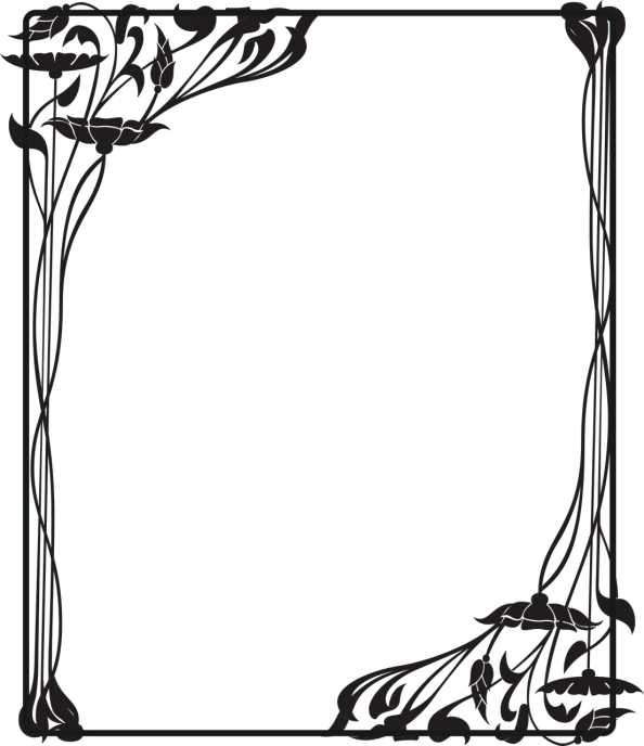 a black and white picture of a decorative frame, a digital rendering, by Itō Jakuchū, deviantart, art nouveau, dark smooth background, phone background, tall thin frame, thorn background. d&d