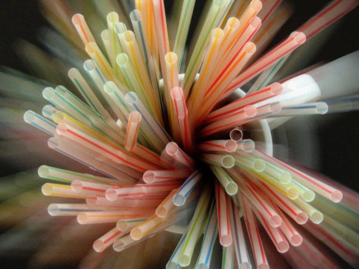 a close up of a bunch of drinking straws, by Jan Rustem, flickr, jelly, an ultra realistic, stock photo, hollow