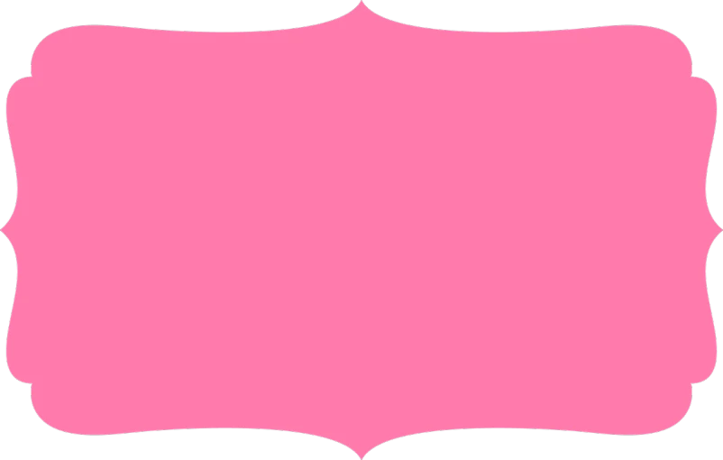 a pink frame on a black background, inspired by Katsushika Ōi, pixabay, pig nose, wide long view, on clear background, batoidea shape