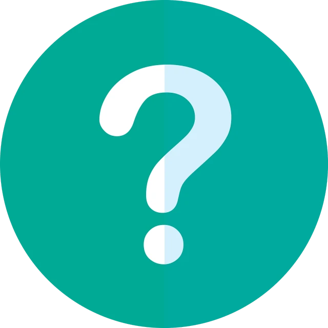 a green circle with a white question mark on it, a screenshot, pixabay, hurufiyya, teal uniform, material design, inventory item, ! low contrast!