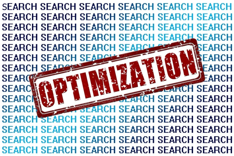 a stamp with the word optimization over a background of search search search search search search search search search search search search search search, by Leonard Ochtman, shutterstock, ebay, !!highly detalied, foam, panels