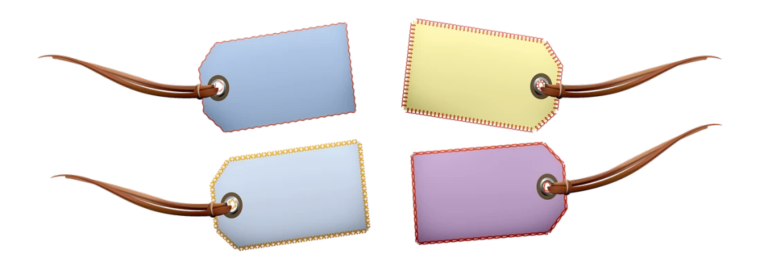 four pieces of luggage sitting on top of each other, a computer rendering, flickr, computer art, ornate border frame, some red and purple and yellow, card back template, uncompressed png