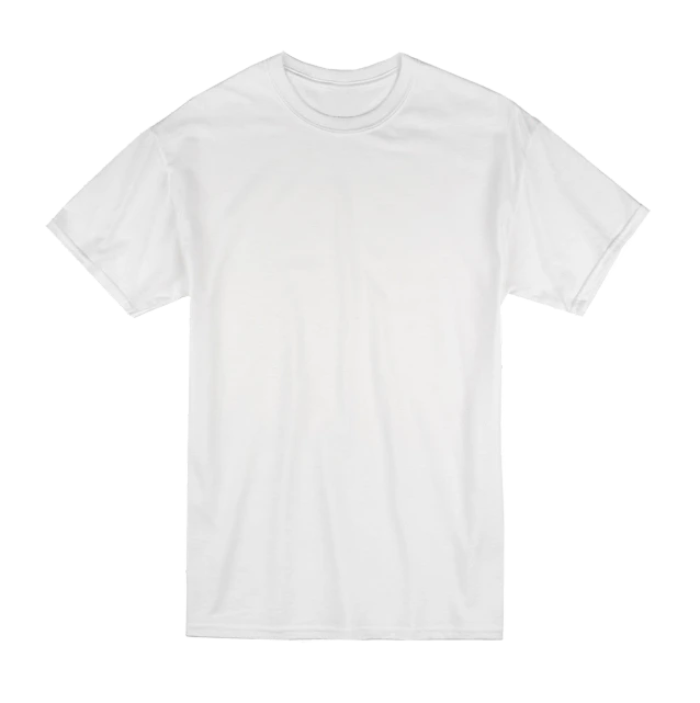 a white t - shirt on a black background, triple white colorway, listing image, in style of mike savad”, ello