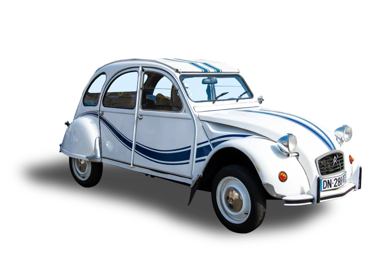 a white and blue car on a black background, a colorized photo, by Etienne Delessert, pixabay, pop art, white french bob, with a roof rack, curves, stock photo