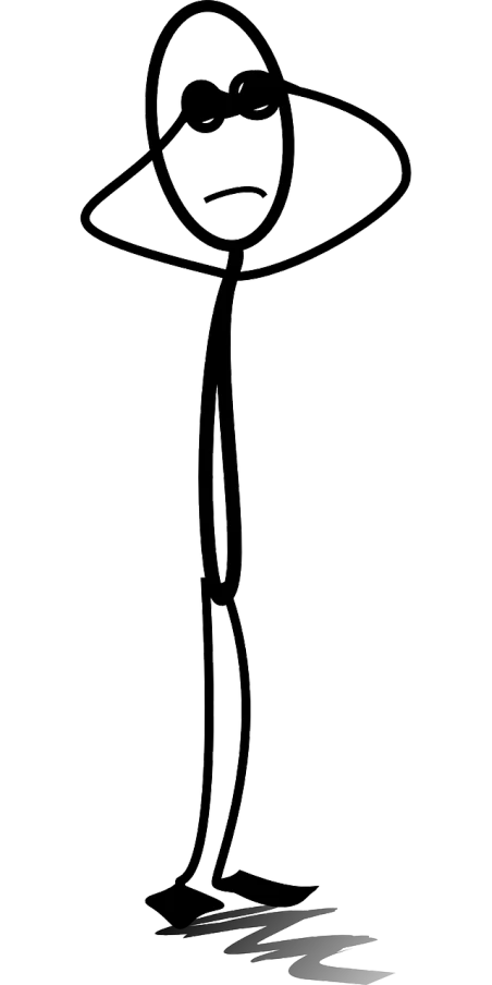 a drawing of a man with a hat on his head, an abstract drawing, inspired by Andrei Kolkoutine, reddit, very tall and slender, phone wallpaper, ( ( dithered ) ), a 15 foot tall