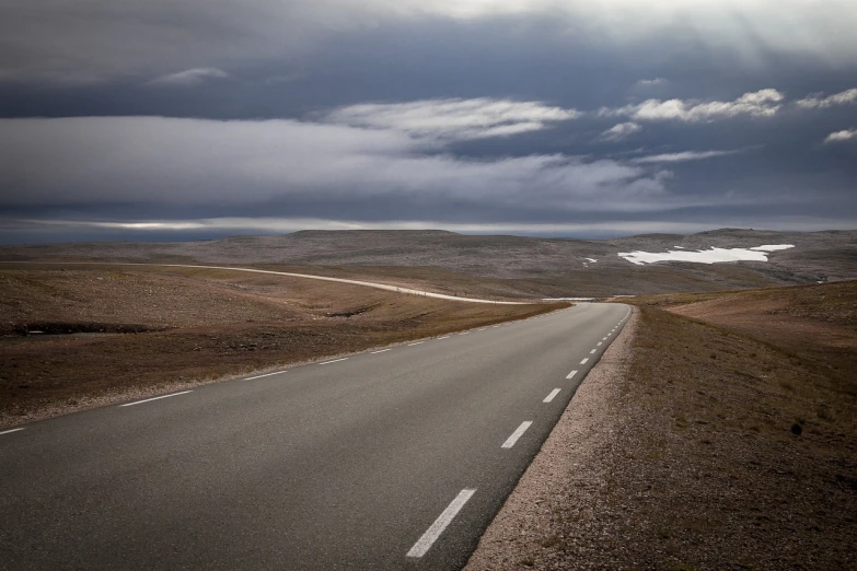 an empty road in the middle of nowhere, by Andrei Kolkoutine, tundra, deep colours. ”, hammershøi, tom badshaw