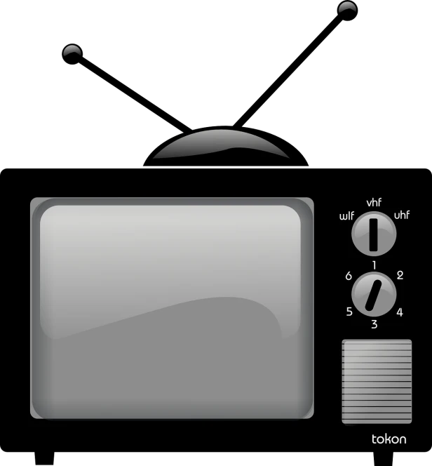 a flat screen television sitting on top of a table, a computer rendering, inspired by Tetsugoro Yorozu, flickr, minimalism, white moon and black background, oven, black and white vector, digital illustration -