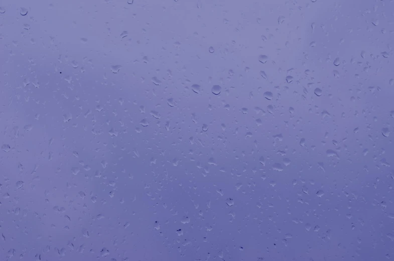 a close up of water droplets on a window, inspired by Yves Klein, minimalism, pastel purple background, no gradients, game texture, rain on screen