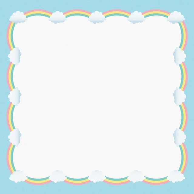 a picture of a picture of a picture of a picture of a picture of a picture of a picture of a picture of a picture of a, by Maeda Masao, tumblr, conceptual art, bright rainbow nimbus, template sheet, decorative border, light blue pastel background