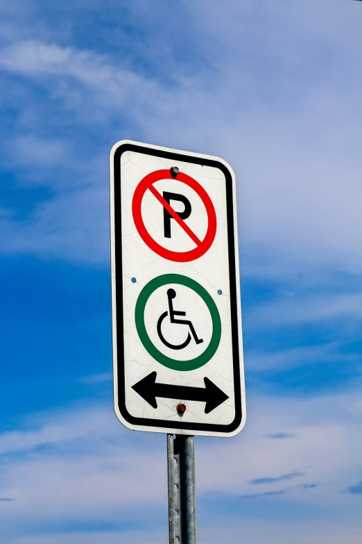 a close up of a street sign with a sky background, by Jan Rustem, shutterstock, wheelchair, parked cars, sydney park, fined detail