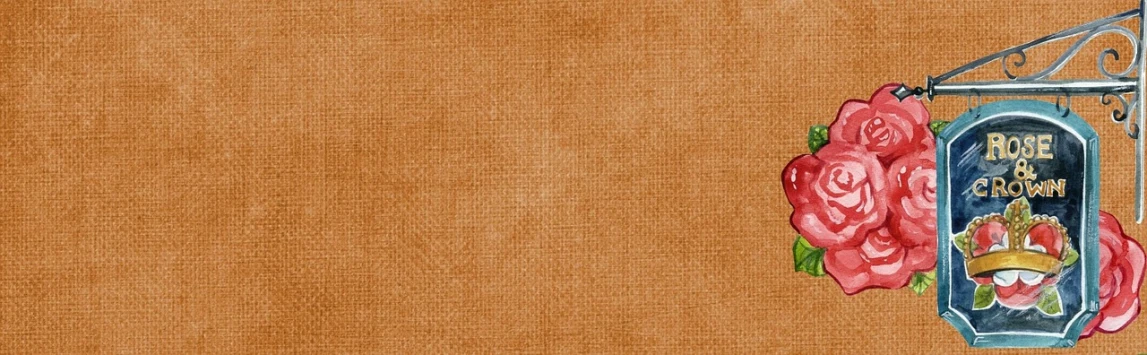 a painting of a sign with roses on it, by John Haberle, trending on pixabay, fabric texture, cinnamon #b57e59 skin color, burlap, seamless