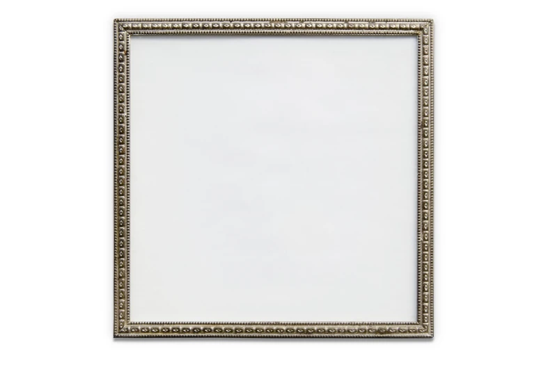 a picture frame sitting on top of a white wall, by Jan Kupecký, art deco, high detail product photo, very detailed picture, silver palette, high details photo