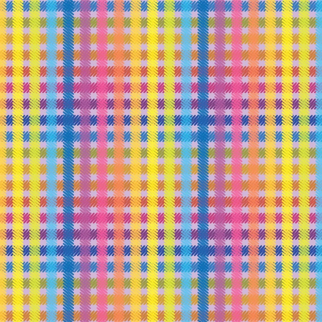 an image of a colorful checkered pattern, a digital rendering, inspired by Peter Alexander Hay, rainbow color scheme, spiky, textile, color vector