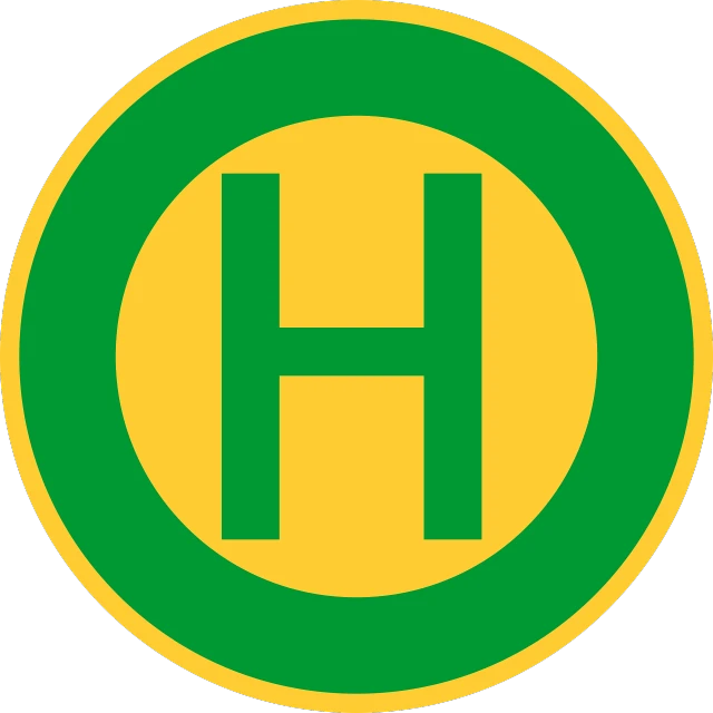 a green and yellow h logo, hurufiyya, hawkeye, military police, hecate, hongbsws