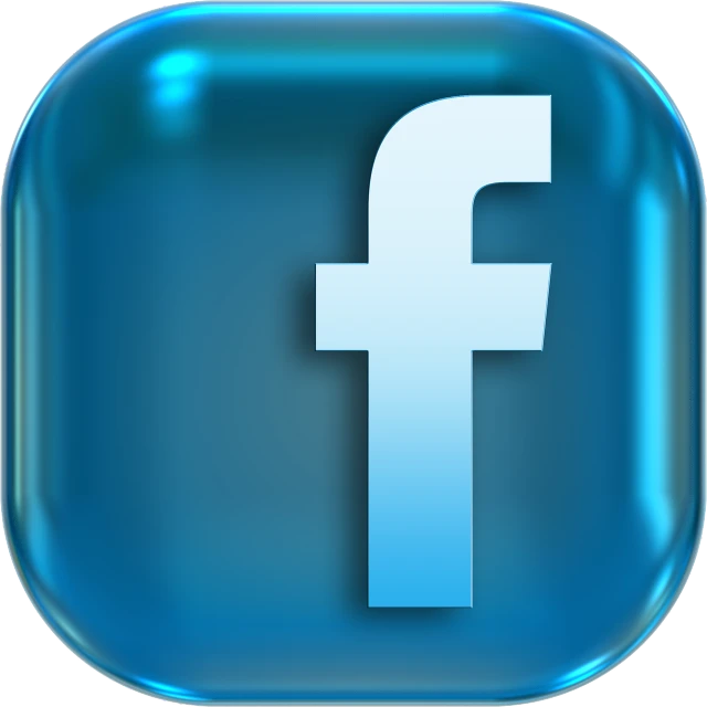 a blue button with the facebook logo on it, by Arnie Swekel, digital art, crystal, avatar image, compressed jpeg, bar