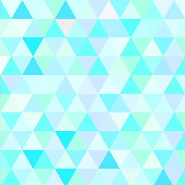an image of a pattern made up of triangles, a mosaic, minimalism, けもの, blue and cyan scheme, aquamarine, soft colore