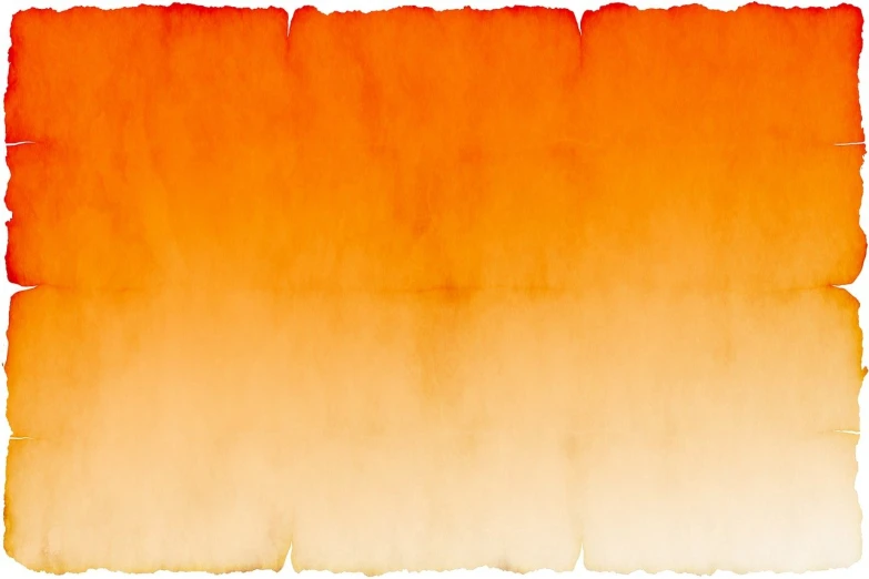 a close up of a piece of paper on a white background, a digital rendering, inspired by Katsushika Ōi, flickr, conceptual art, orange gradient, no gradients, campfire background, ultrawide watercolor