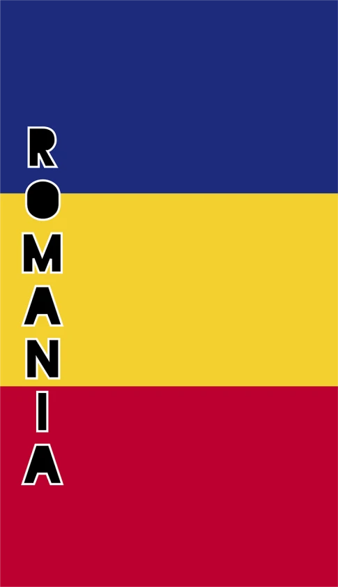 a picture of the flag of the country of romania, an album cover, international typographic style, roman style, colored accurately, digital art!!, mania