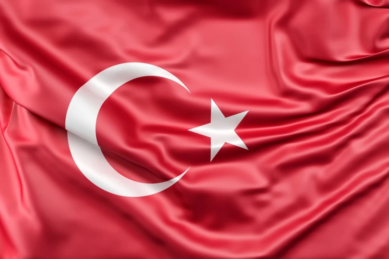 the flag of turkey is waving in the wind, a digital rendering, hurufiyya, closeup photo, peter henket, iphone wallpaper, high detail product photo