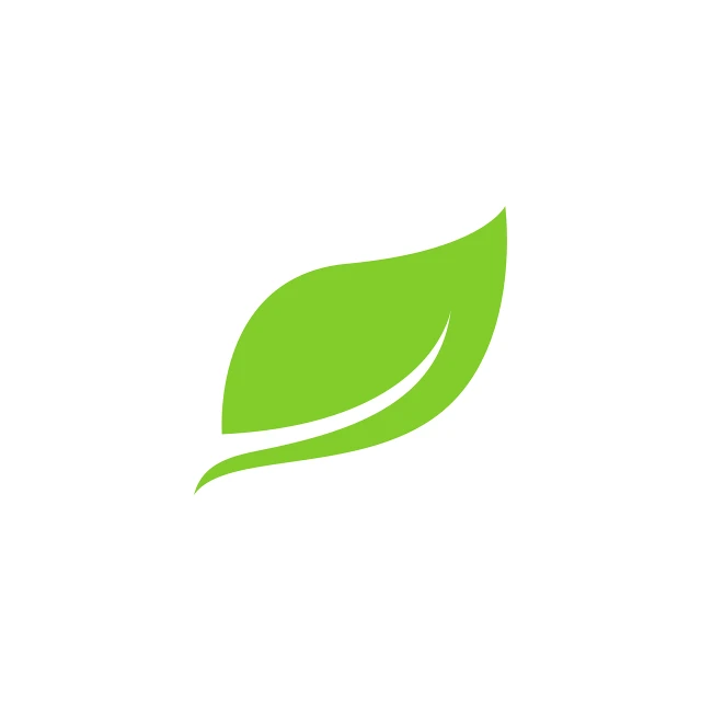 a green leaf logo on a white background, pexels, conceptual art, flat color, ( ( unreal engine ) ), flat icon, productphoto