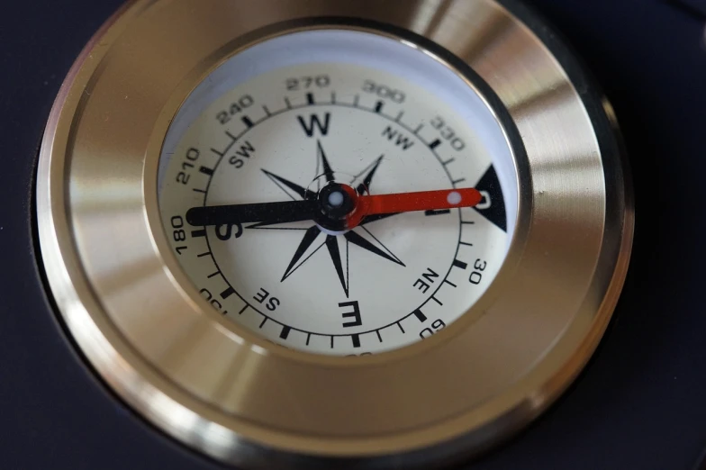 a close up of a compass on a wall, a macro photograph, shiny brass, miniature product photo, istockphoto, stock footage