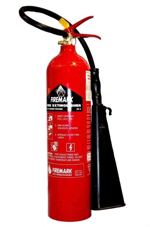 a fire extinguisor with a hose attached to it, pixabay, sharing an oxygen tank, set against a white background, istock, product introduction photo