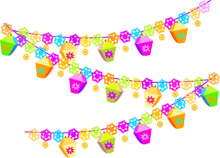 a bunch of cupcakes hanging from a string, sōsaku hanga, bright stars, sukkot, full device, parts