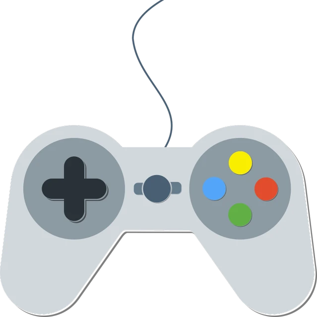 a close up of a video game controller, computer art, on a flat color black background, ps2 game, video game screenshot>, no gradients