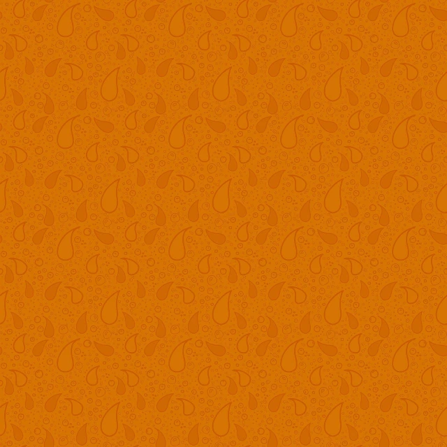 a close up of a pattern on an orange background, a digital rendering, drops, omori, autumn season, subtle pattern