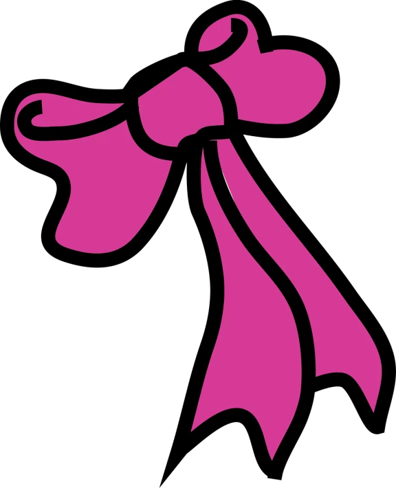 a pink bow on a black background, vector art, inspired by Masamitsu Ōta, pixabay, sōsaku hanga, ( alexander archipenko ), pinkie pie, taken on a nikon, vinyl