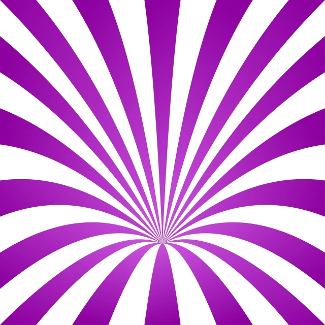 a purple and white striped background with a spiral design, by Taiyō Matsumoto, optical illusion, sunburst, full res, smooth gradation, rounded lines