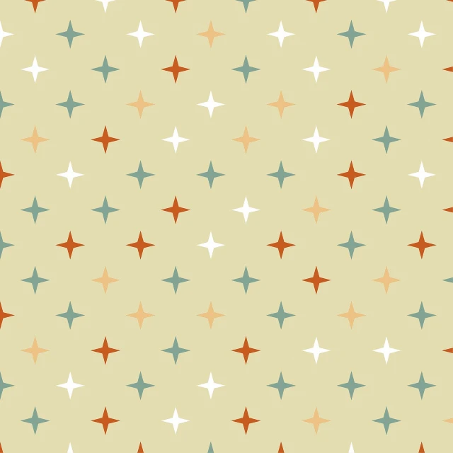 a pattern of stars on a beige background, by Margo Hoff, ultra settings, celestial color scheme, boys, star butterfly