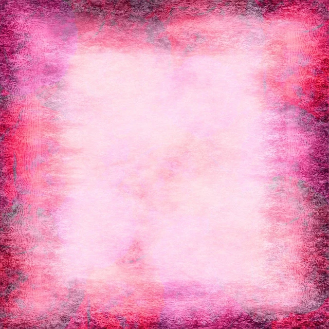 a painting of a pink square on a white background, color field, textured parchment background, graffiti _ background ( smoke ), paper border, in red background
