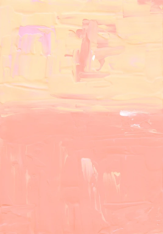 a painting of a man sitting on a bench, a minimalist painting, inspired by Yanjun Cheng, pink color palette, ( ( abstract ) ), pale orange colors, glossy painting