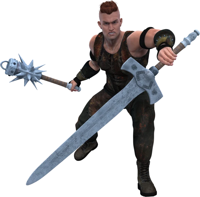 a close up of a person holding a sword, a low poly render, inspired by Andor Basch, dau-al-set, high quality fantasy stock photo, heavy weapons guy, huge oversized sword, 3 d render of jerma 9 8 5