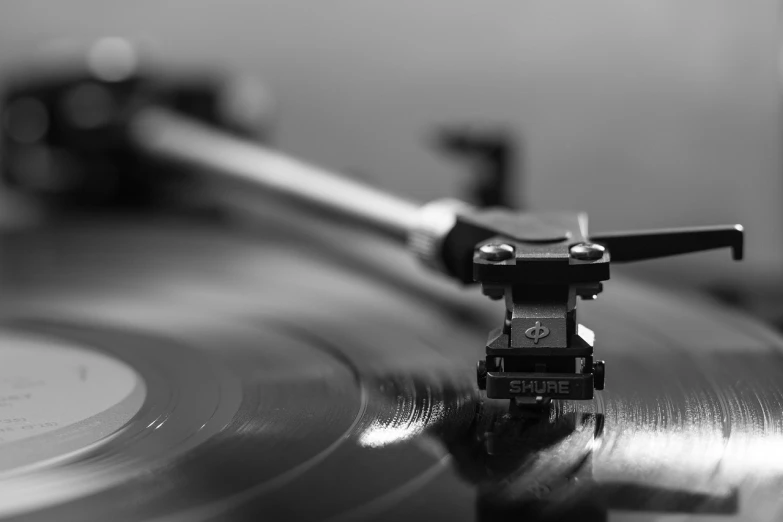 a black and white photo of a turntable, a black and white photo, fine art, hq 4k phone wallpaper, 4 0 9 6, classical, background image