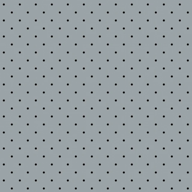 a black and white polka dot pattern on a gray background, inspired by Josse Lieferinxe, blue / grey background, minions background, perforated metal, distant photo