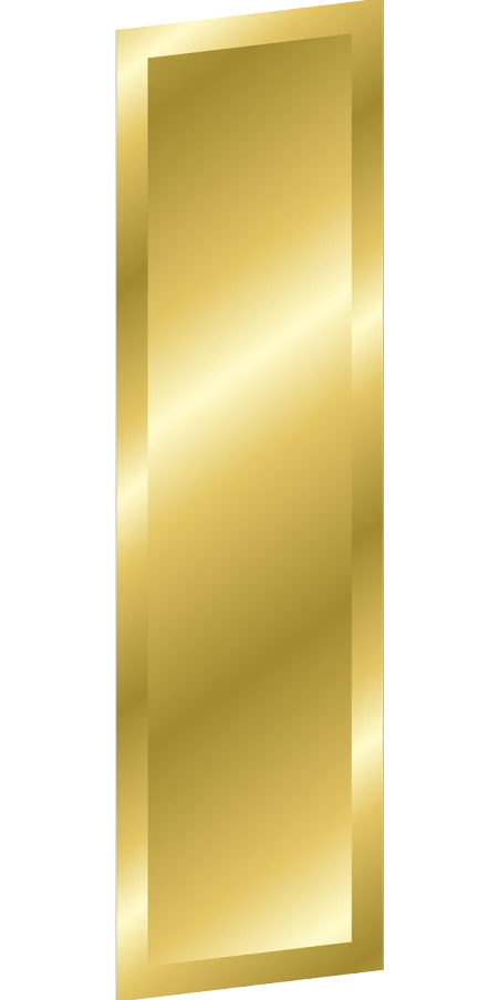 a gold plate on a black background, a picture, shutterstock, digital art, straight smooth vertical, created in adobe illustrator, no people 4k, clean cel shaded vector art