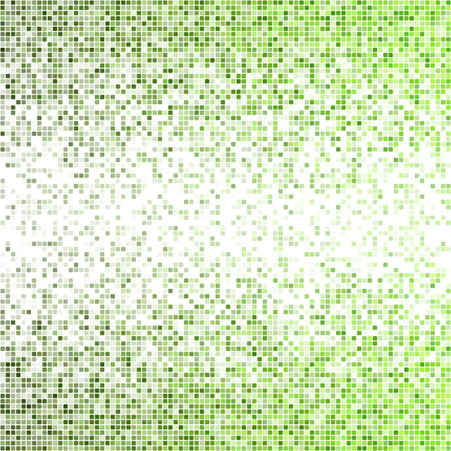 a green and white mosaic tile background, by Tadashi Nakayama, pointillism, gradient light green, graffiti _ background ( smoke ), 3 mm, with a white background