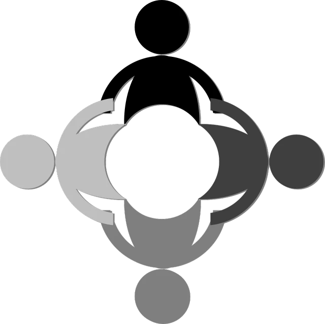 a group of people standing around each other, a raytraced image, inspired by Ladrönn, reddit, hurufiyya, silver insignia, multiple moons, 2 0 5 6 x 2 0 5 6, sigil