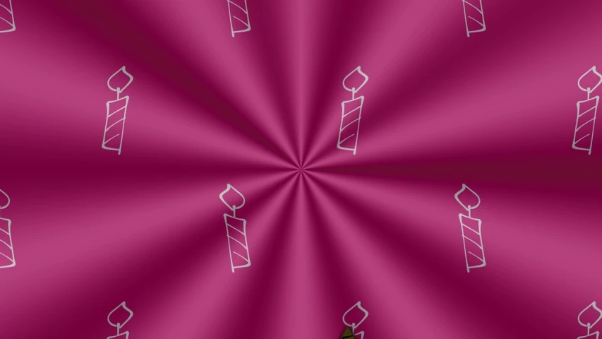 a bunch of candles that are on a pink background, a raytraced image, tumblr, abstract illusionism, repeating fabric pattern, sprial, happy birthday, modern very sharp photo