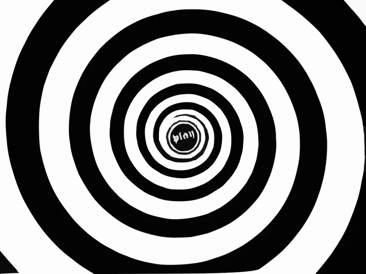 a black and white image of a spiral, by Shinji Aramaki, trending on pixabay, op art, wide open mouth in terror, from scene from twin peaks, whirlpool, warning