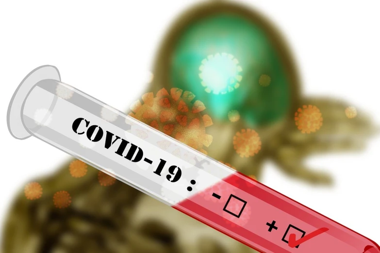 a medical syll with the word covidid - 19 on it, digital art, high quality fantasy stock photo, rna bioweapon, gold green creature, document photo