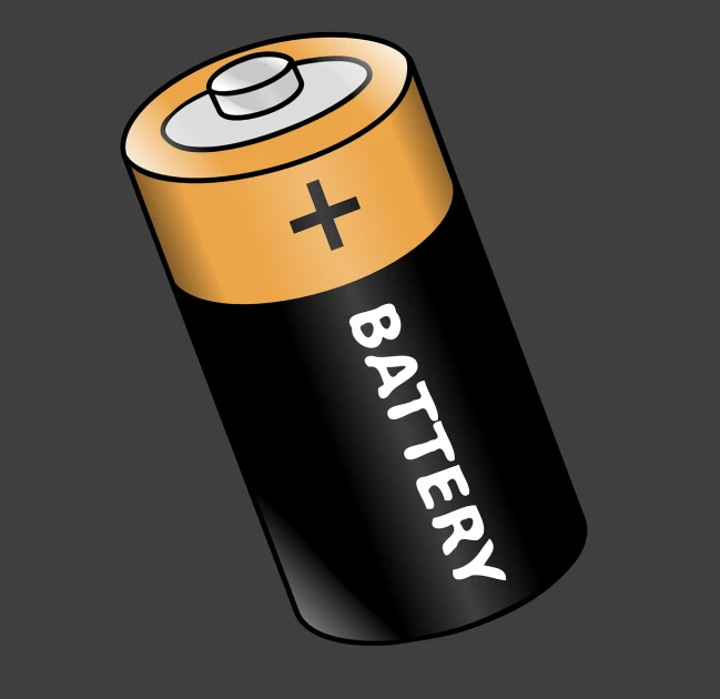 a battery with the word battery written on it, an illustration of, digital art, simple primitive tube shape, medibang, hyper detail illustration, sharp high detail illustration