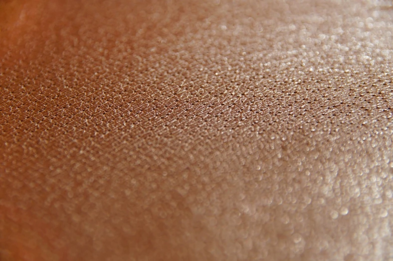 a close up of a knife on a table, a stipple, by David Simpson, flickr, pointillism, cinnamon #b57e59 skin color, shiny - skin!!!, bronze!! (eos 5ds r, dewy skin